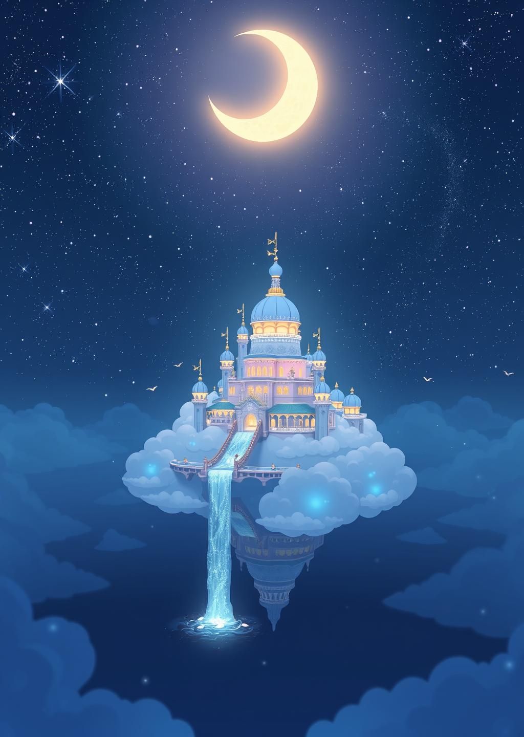 Sparkling Starry Night Cloud City