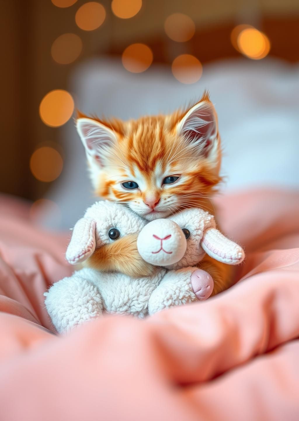 Grab Kitten Lamb Nap #KawaiiCat