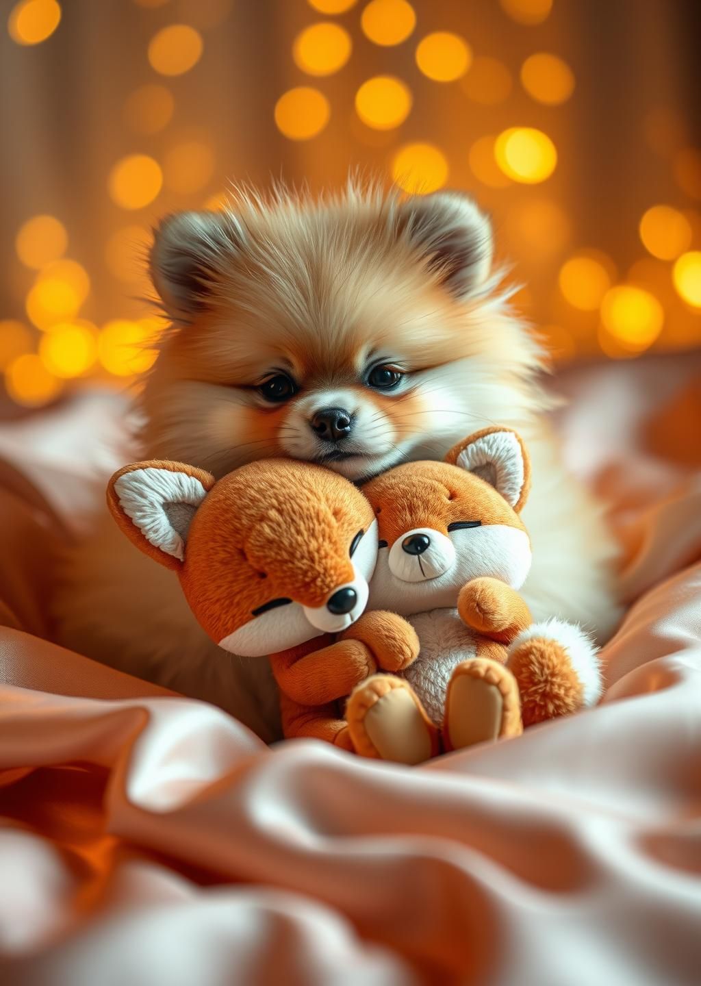 Get Puppy Fox Hug #CutePet