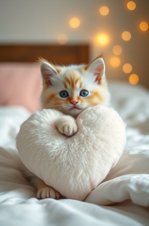 Get Kitten Heart Hug #AdorableCat