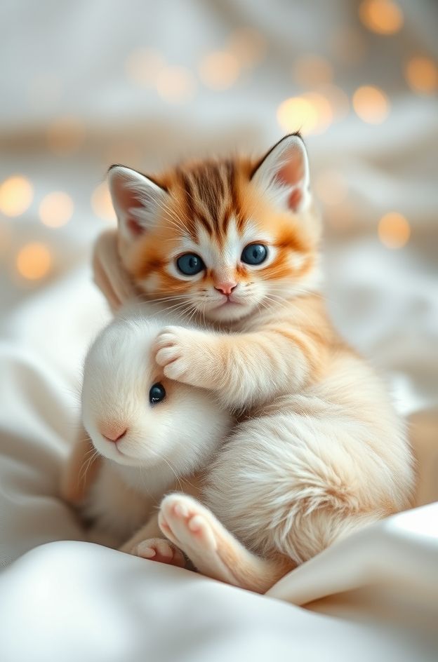 Grab Kitten Bunny Cuddle #KawaiiCat