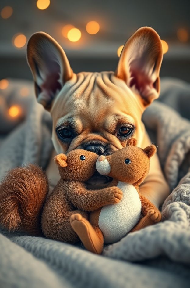 Get Puppy Squirrel Hug #CutePet