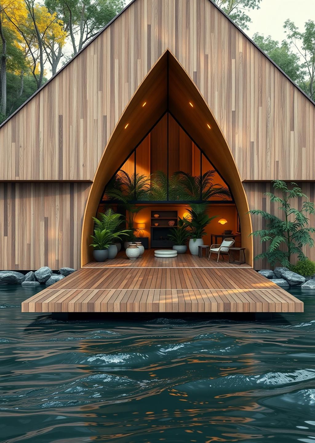 🏞️ Riverside Floating Lodge