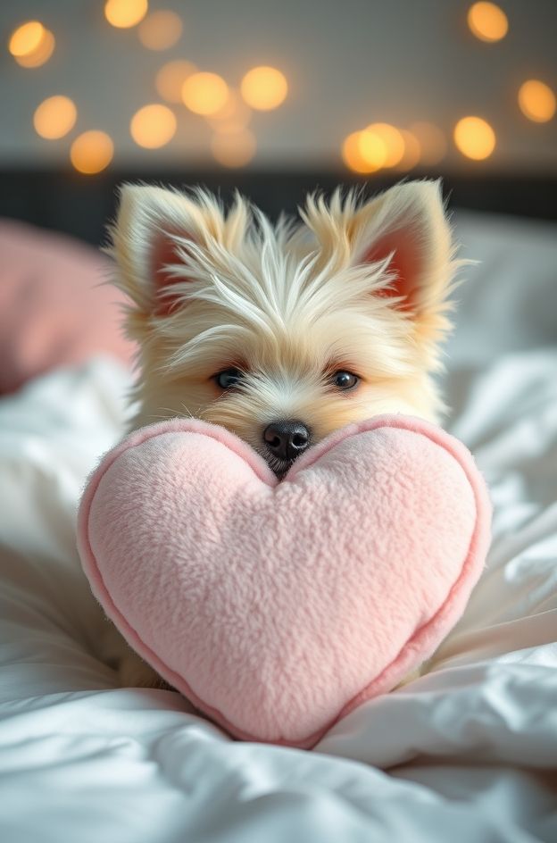 Grab Puppy Heart Hug #CutePuppy