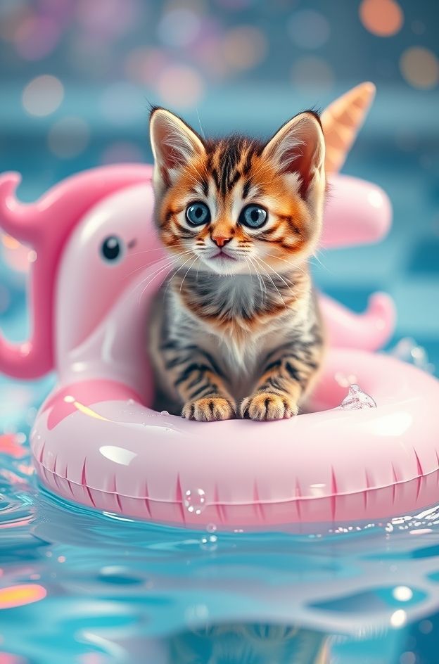 Download Kitten Unicorn Splash #CuteCat