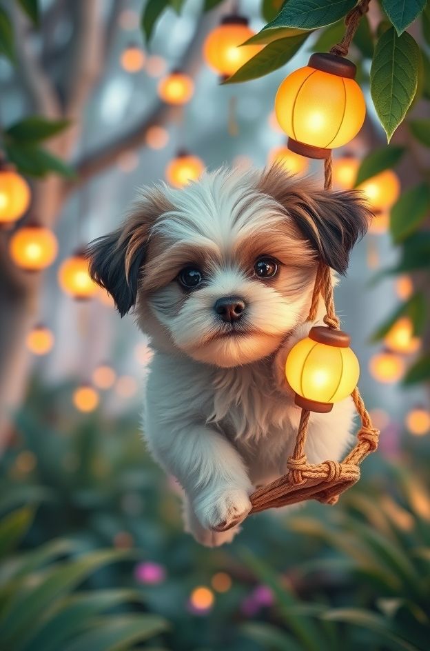 Grab Puppy Jungle Swing #CutePet