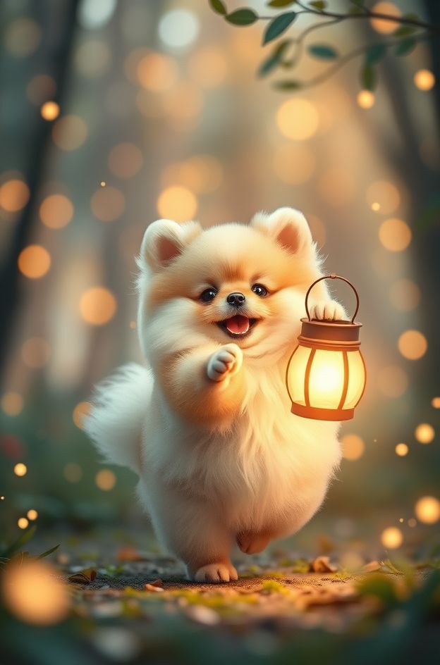 Get Puppy Lantern Dance #CutePet