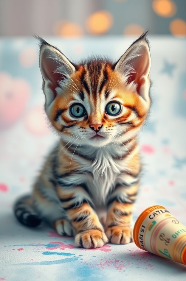 Get Kitten Art Splash #KawaiiCat