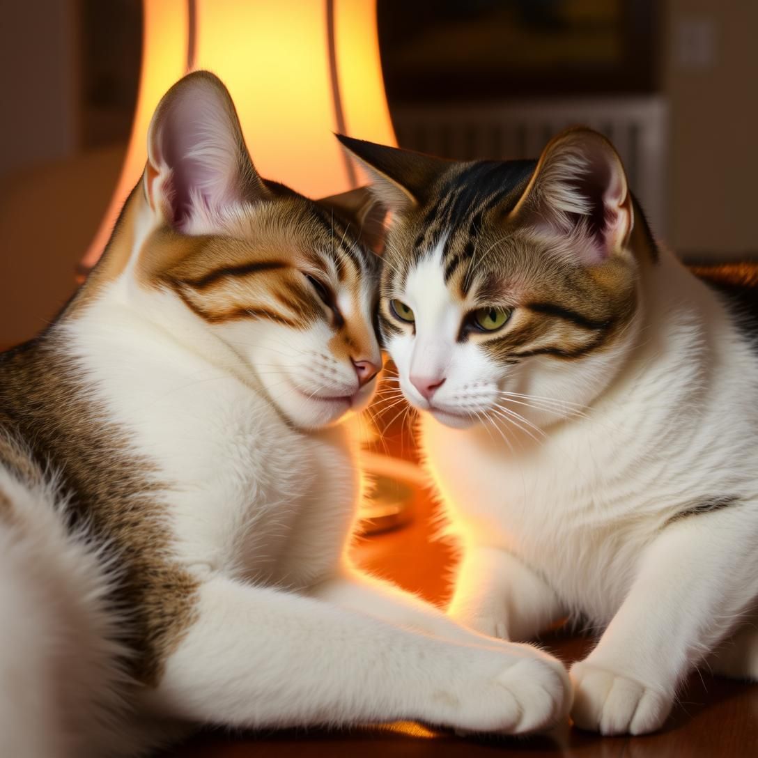 Cats' Affectionate Head Bump Ritual