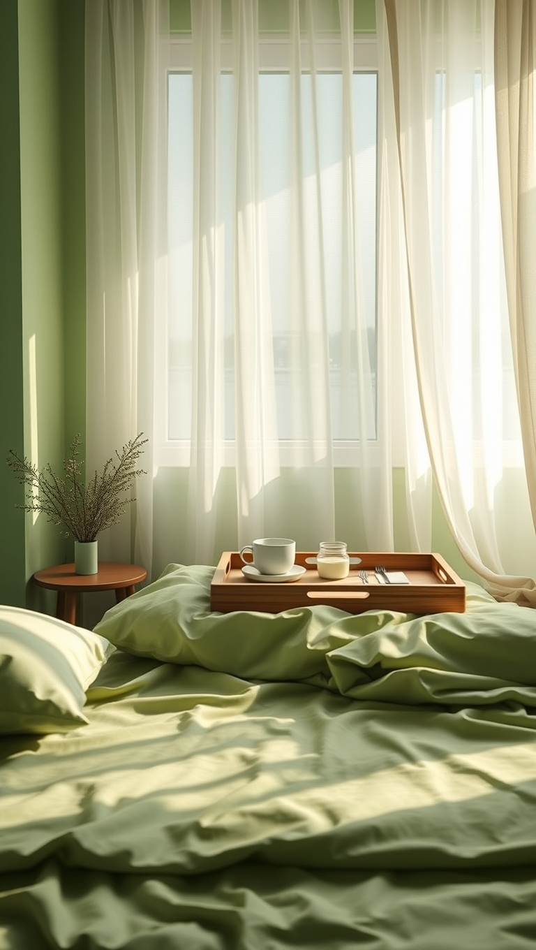 Pistachio Green Bedroom Heart-Rate Hero – Instant Calm 15M Pins!