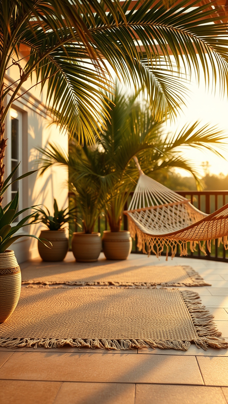 Sisal Layered Patio Rug Textural Tropics – Paradise Pad 17M Saves!