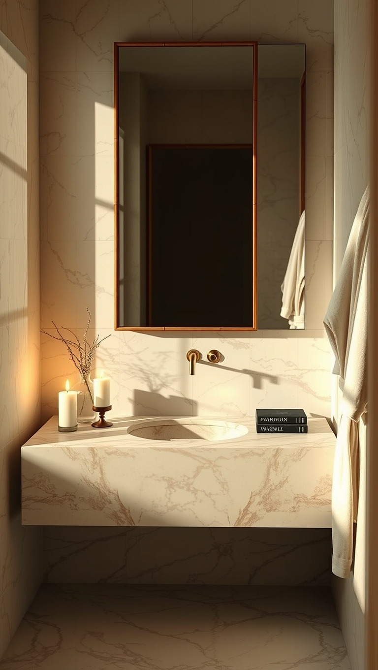 Rose Marble Eco Vanity Green Glam Sink – Sustainable Sparkle 15M Pins!