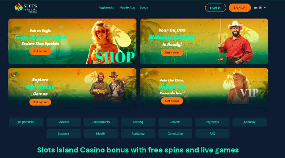 Slots Island Casino Review: Bonuses, Games, and Usability