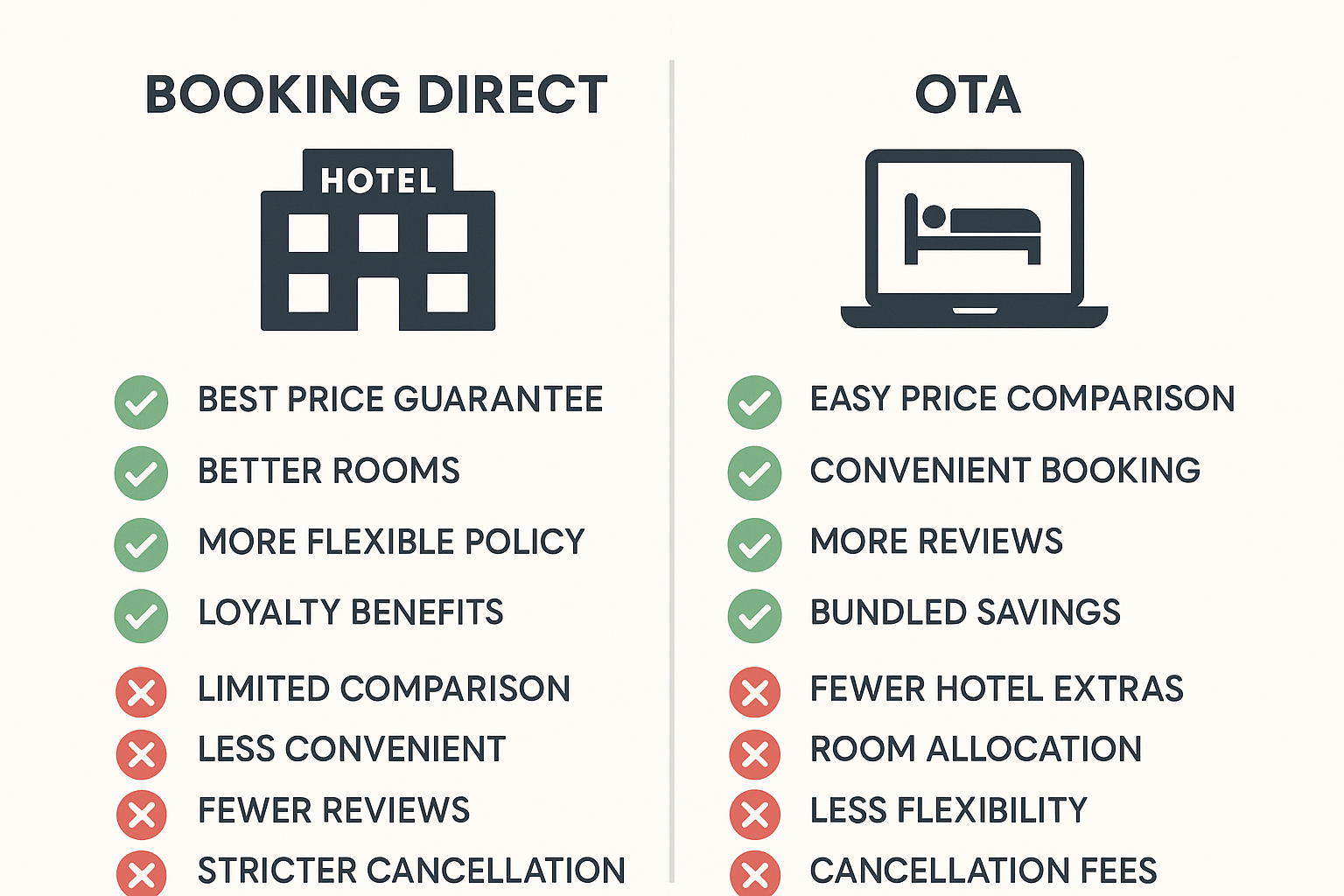 Hotel price comparison charts for popular destinations