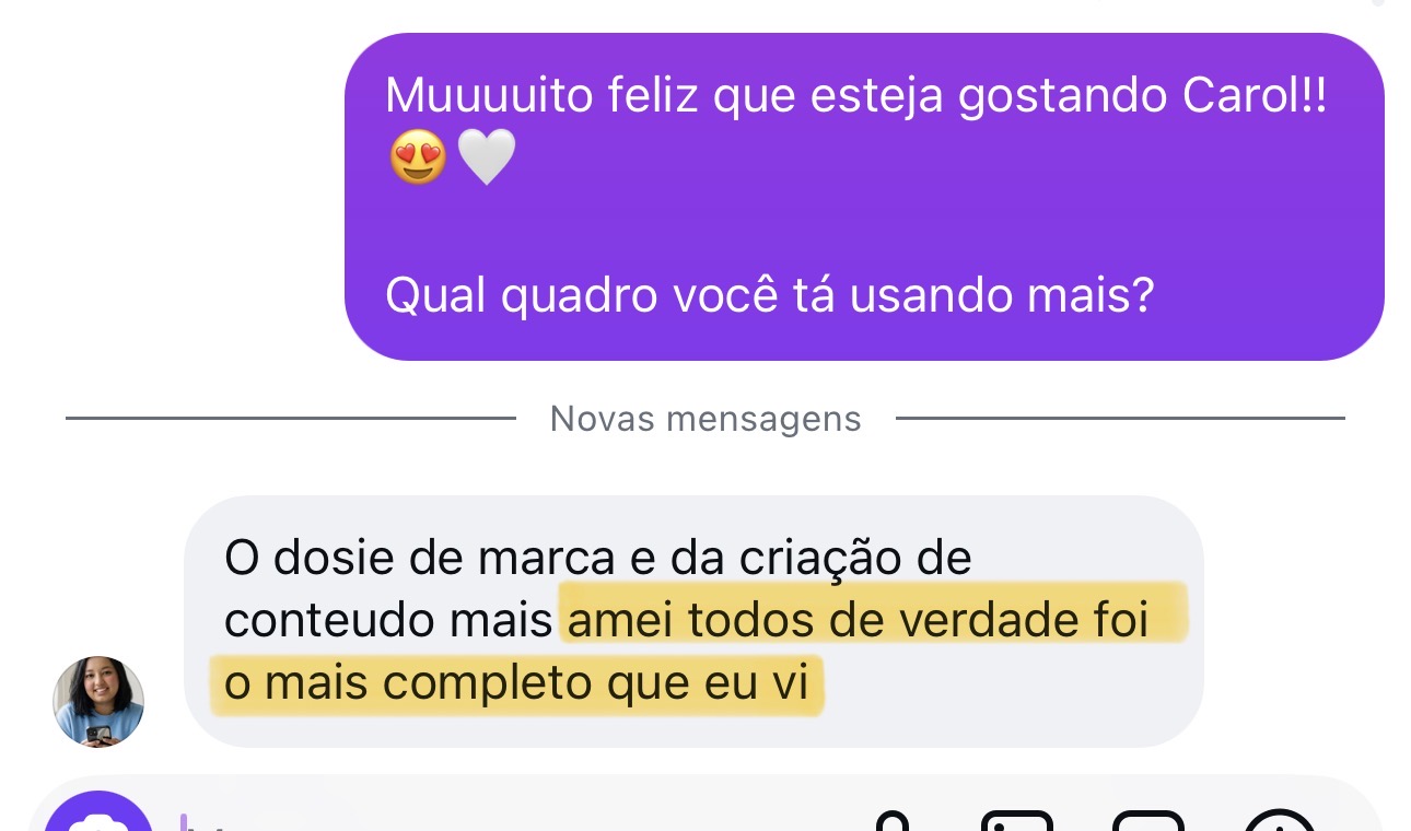 Depoimento de aluna 6