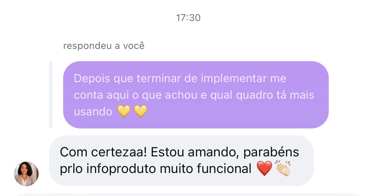 Depoimento de aluna