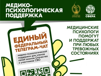 Запуск федерального телеграм-чата для поддержки семей участников СВО