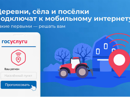 Голосование за подключение деревень к интернету