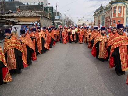 В центре Екатеринбурга перекроют часть улиц вовремя пасхального крестного хода