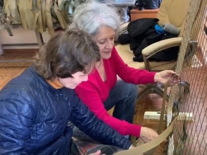 «Ваша помощь спасет жизни»: при Храме-на-Крови открылась мастерская по плетению маскировочных сетей и изготовлению строповых носилок