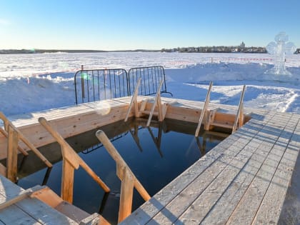 В Нижнем Тагиле подготовили иордань к встрече Крещения Господня