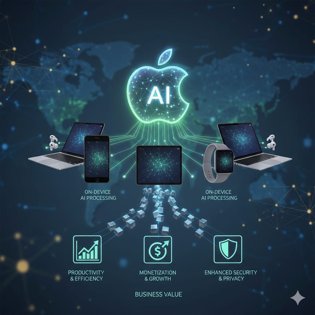 Apple’s AI Strategy: Leveraging On-Device Processing for Business Value