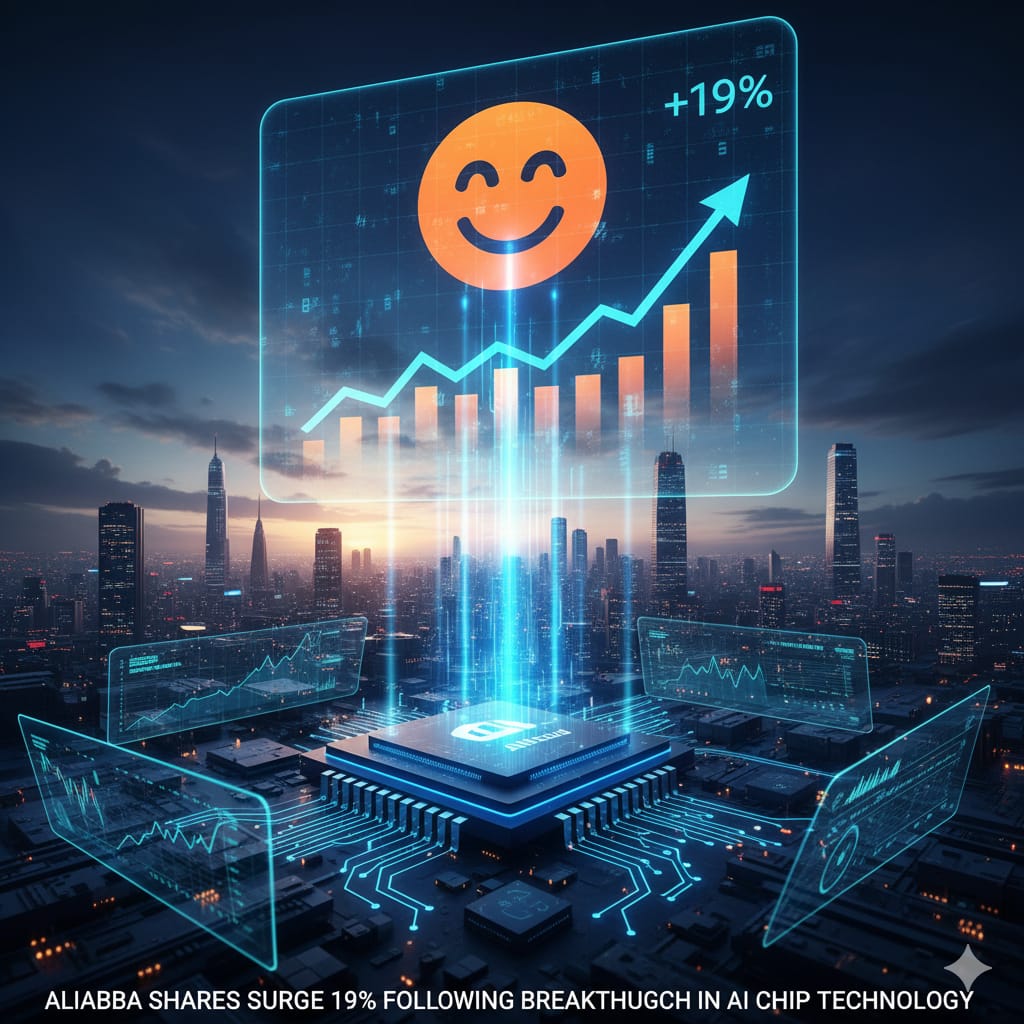 Alibaba Shares Surge 19% Following Breakthrough in AI Chip Technology