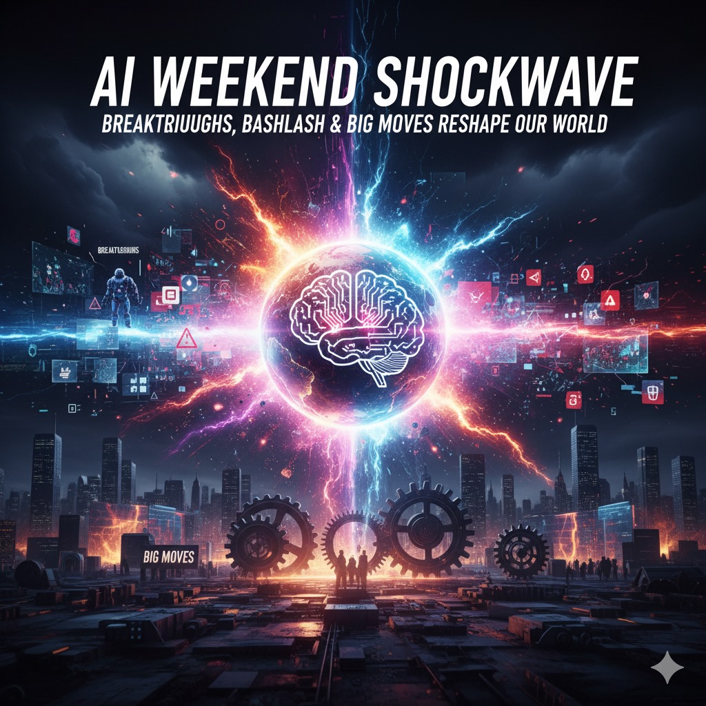 AI Weekend Shockwave: Breakthroughs, Backlash & Big Moves Reshape Our World