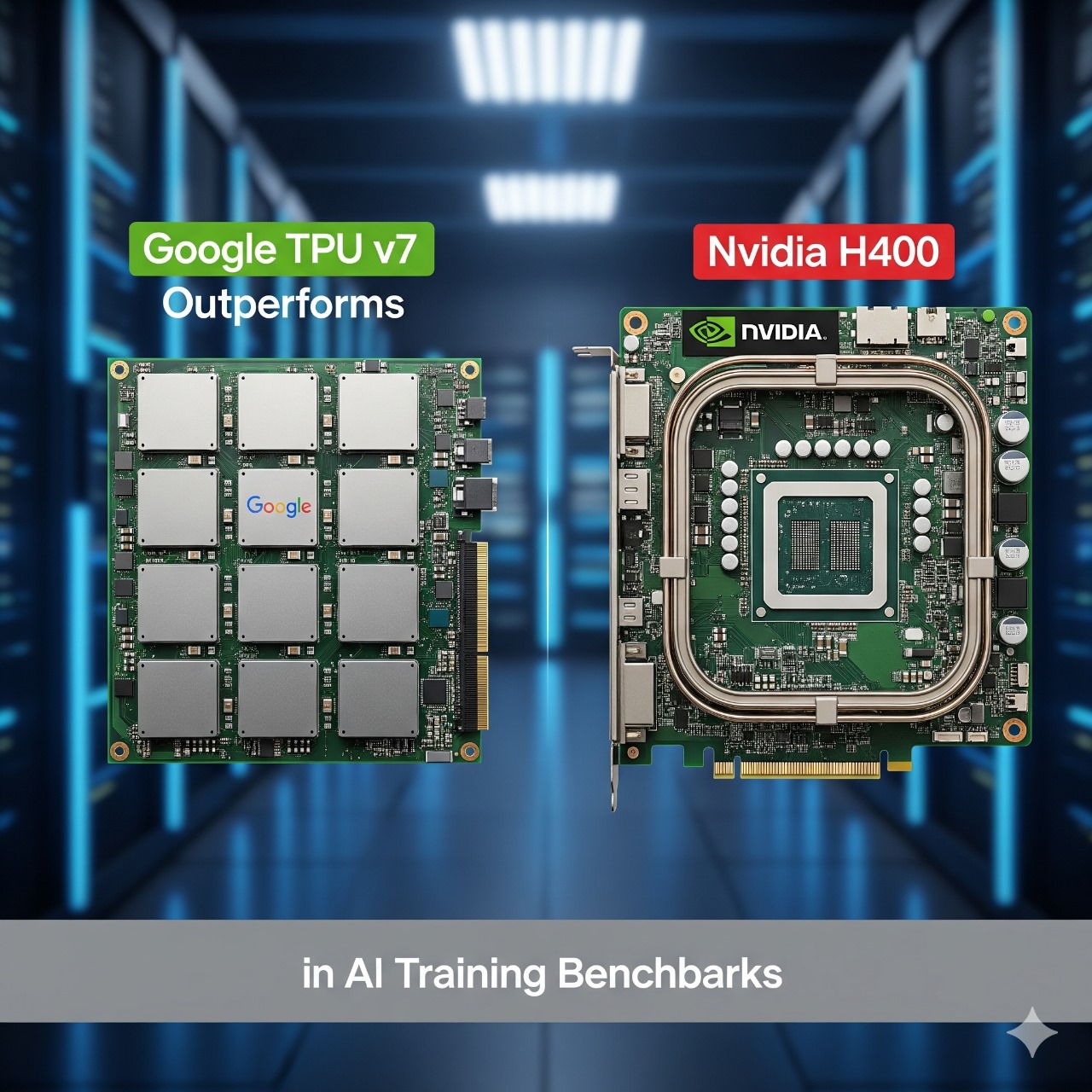 Google TPU v7 Outperforms Nvidia H400 in AI Training Benchmarks