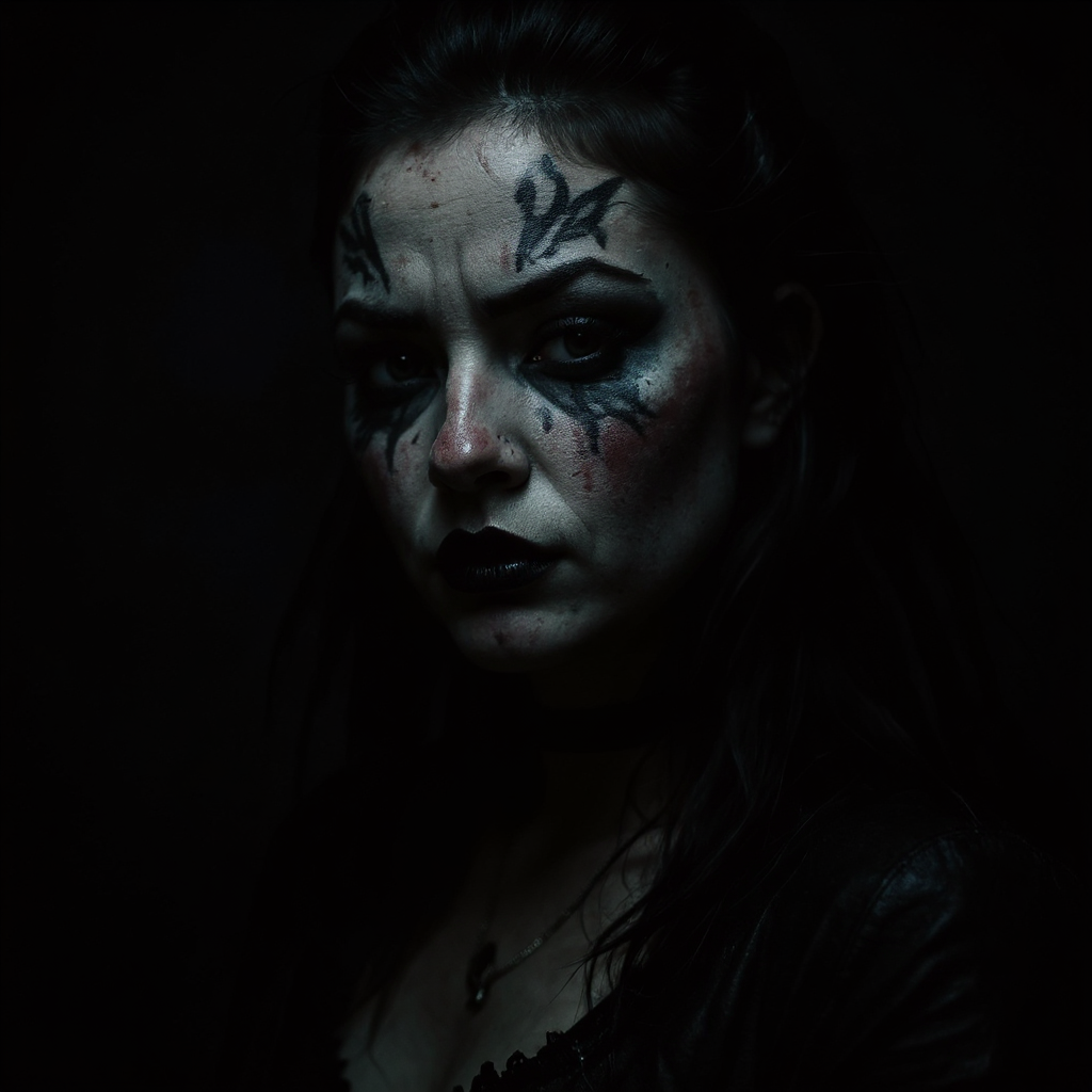 Halloween themed AI headshot