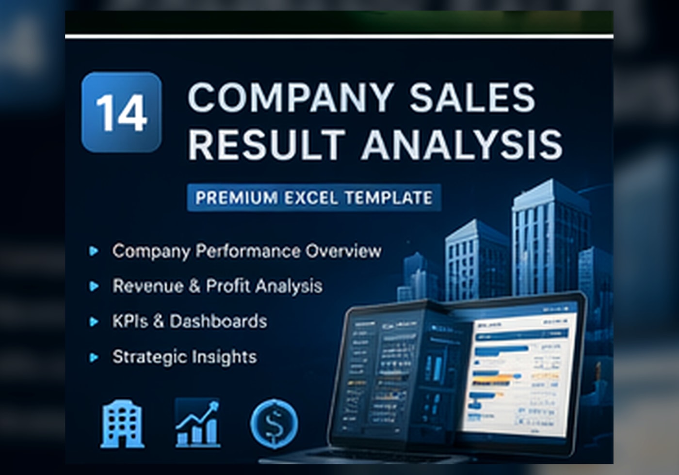 Company Sales Result Analysis Excel Template