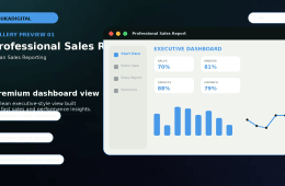 Professional Sales Report Excel Template preview 2