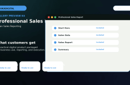 Professional Sales Report Excel Template preview 4