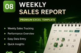 Weekly Sales Report Excel Template preview 1