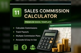 Sales Commission Calculator Excel Template preview 1