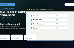 Sales Team Monthly Comparison Excel Template preview 4