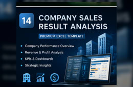 Company Sales Result Analysis Excel Template preview 1