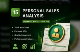 Personal Sales Analysis Excel Template preview 1