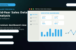 Mid-Year Sales Data Analysis Excel Template preview 2