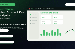 Sales Product Cost vs Profit Analysis Excel Template preview 2