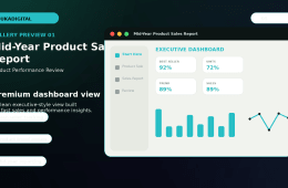 Mid-Year Product Sales Report Excel Template preview 2