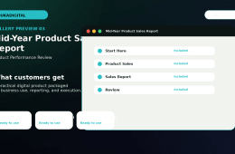 Mid-Year Product Sales Report Excel Template preview 4