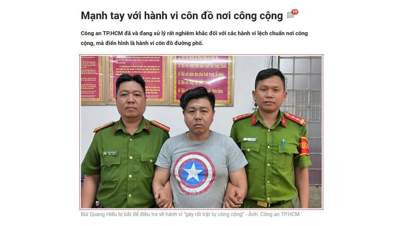 Mạnh tay với hành vi côn đồ nơi công cộng