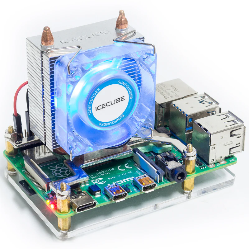 Raspberry Pi 4 Model B (8GB RAM) Complete Kit with Ice Tower RGB Cooling