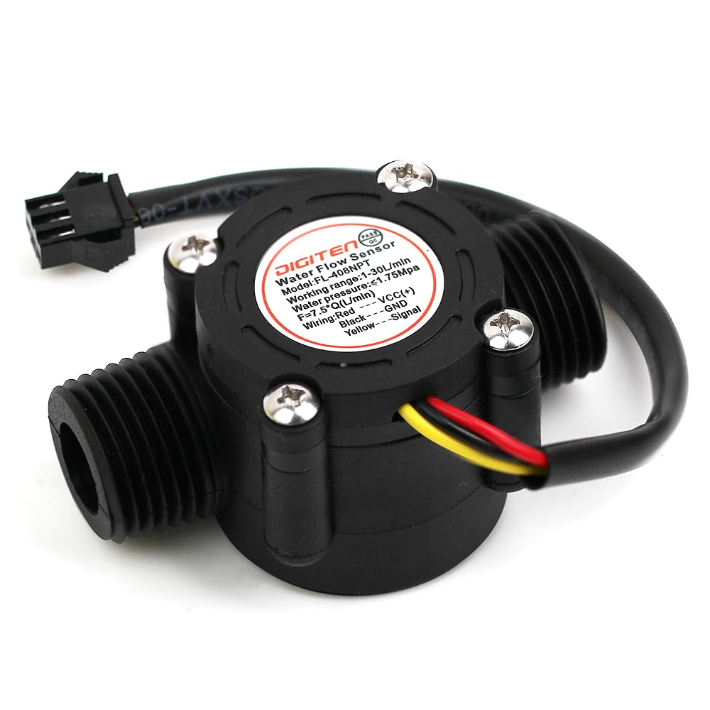 YF-S201 Water Flow Sensor (1–30 L/min) – Hall Effect Type