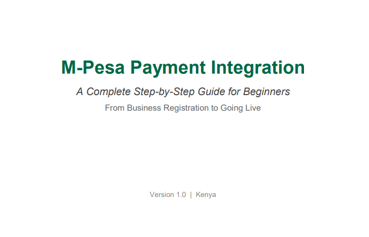 M-Pesa Payment Integration — A Beginner's Journey from Zero to Live