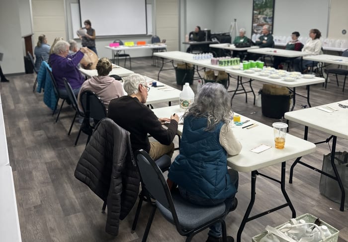 Winter sowing with Liz Myers Chamberlain in Pinehurst, NC