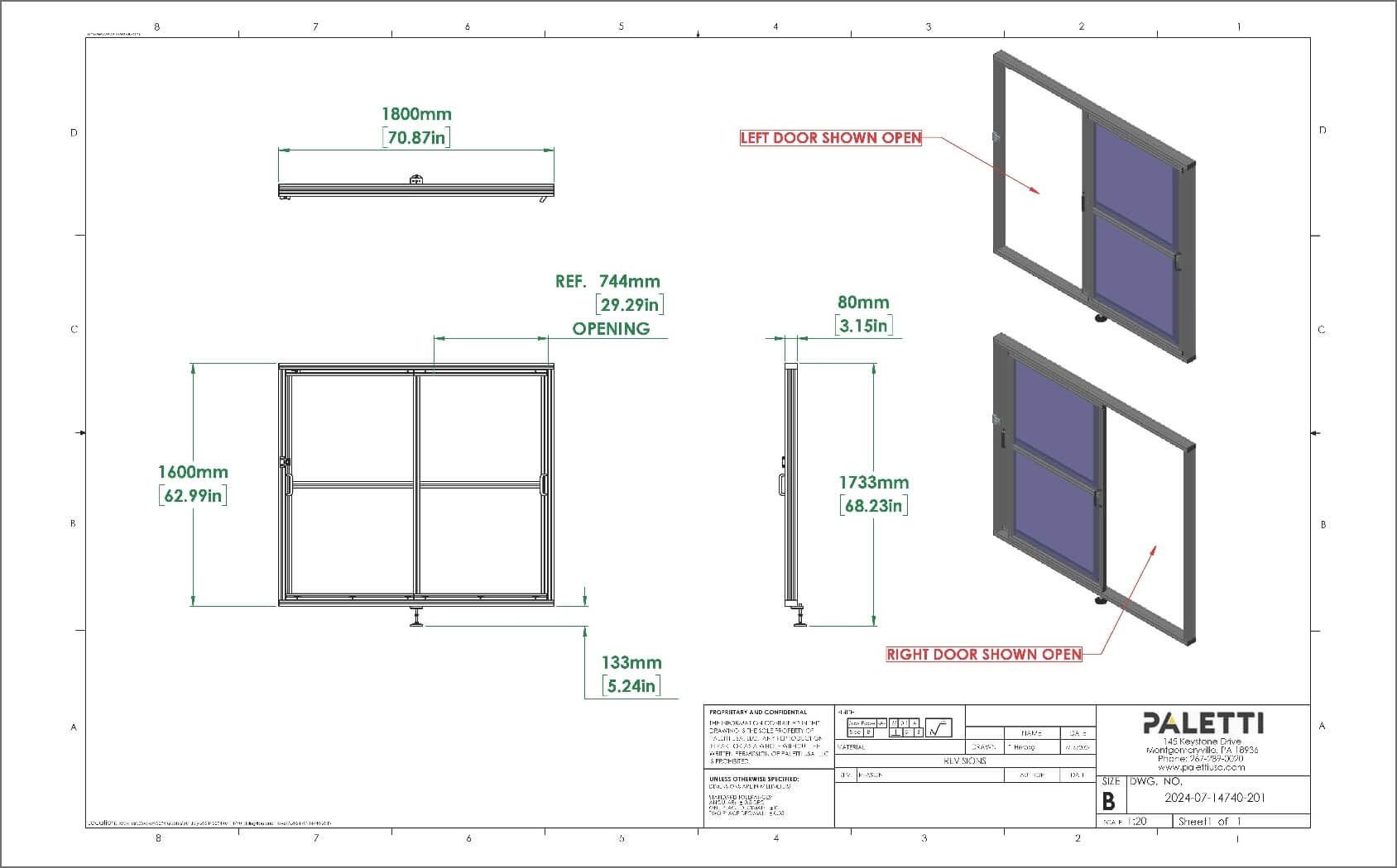 Paletti Straight Doors