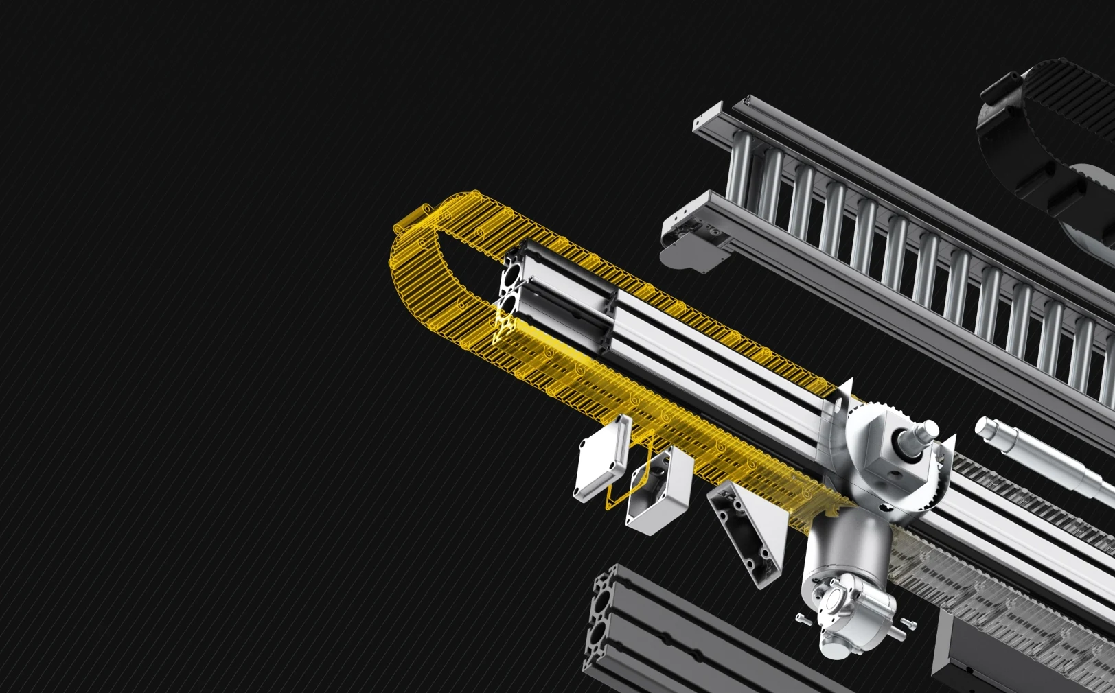 Conveyor 3D model render