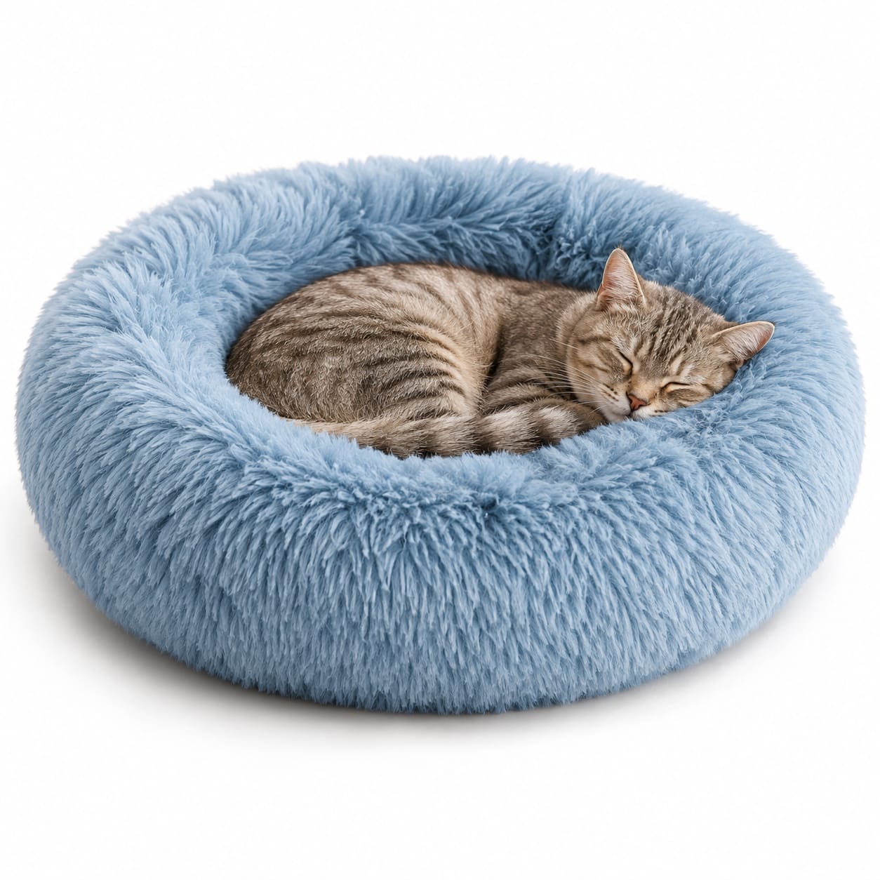 CloudNest Calming Cat Donut Bed